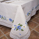 EMBROIDERY TABLECLOTH WITH LACE