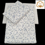 ORGANIC COTTON DUVET COVER WITH FLOWERS
