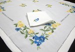 BLUE ROSES TABLECLOTH