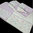 MALLOW/WHITE TOWELS WITH FLOWERS FABRIC