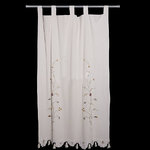 EMBROIDERED CURTAINS BRIDGES AND WAVES