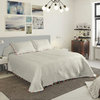 TRIMMINGS BEDSPREAD WHITE