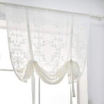 TRANSPARENT EMBROIDERED TULLE CURTAIN