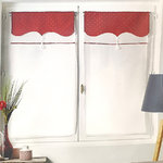 CURTAIN RED HEART FABRIC